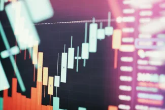 Stock market securitisation graphic