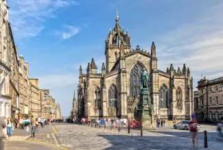 Tourists in Scotland