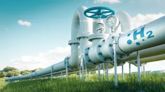 Hydrogen pipes in field
